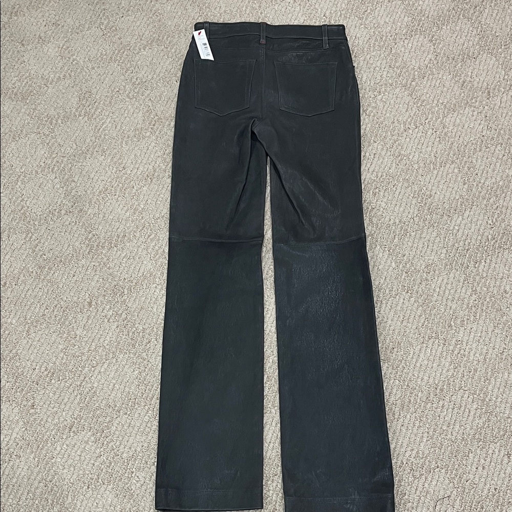 Charcoal grey leather Pants - Picture 7 of 7